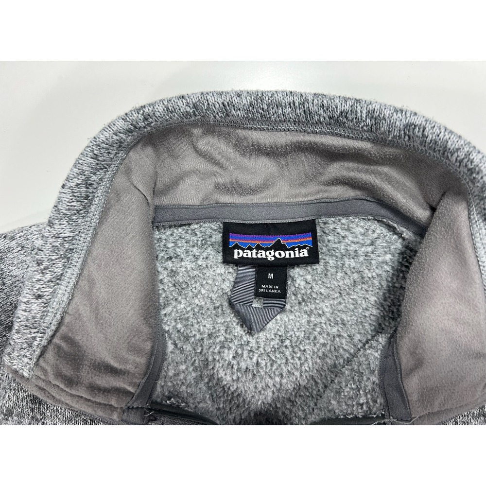 Patagonia Women's Med Better Sweater 1/4 Zip Pullover Big Sky Montana Gray 25618 - Picture 7 of 11